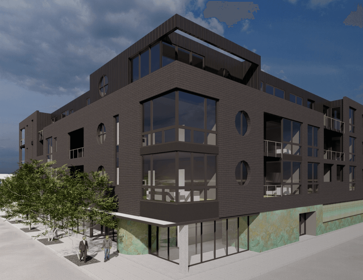 2553 W. Madison — pre-development rendering, Chicago