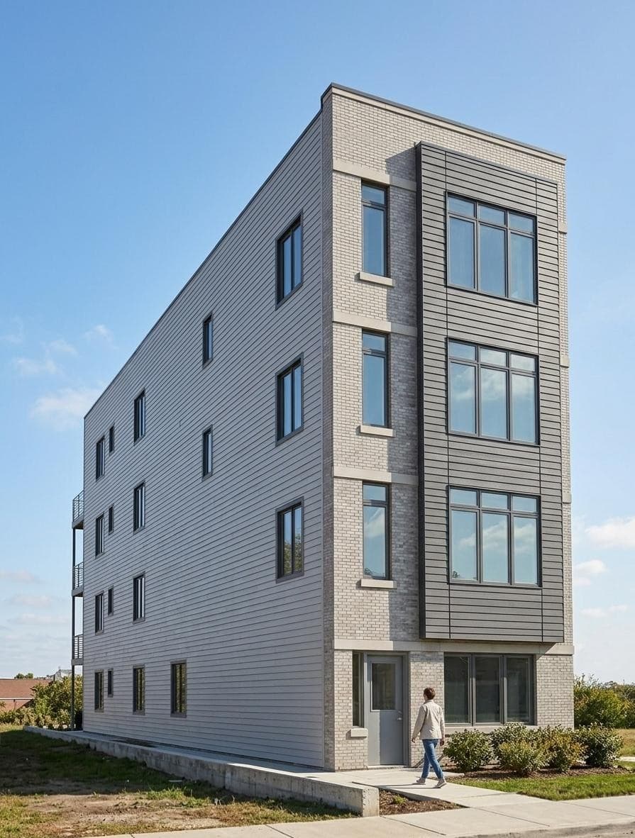 2653 W Monroe — pre-development rendering, Chicago